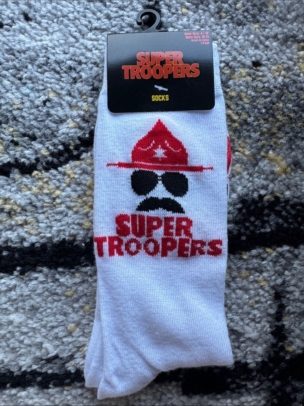 Super Troopers Novelty Crew Socks NEW 🏷️
